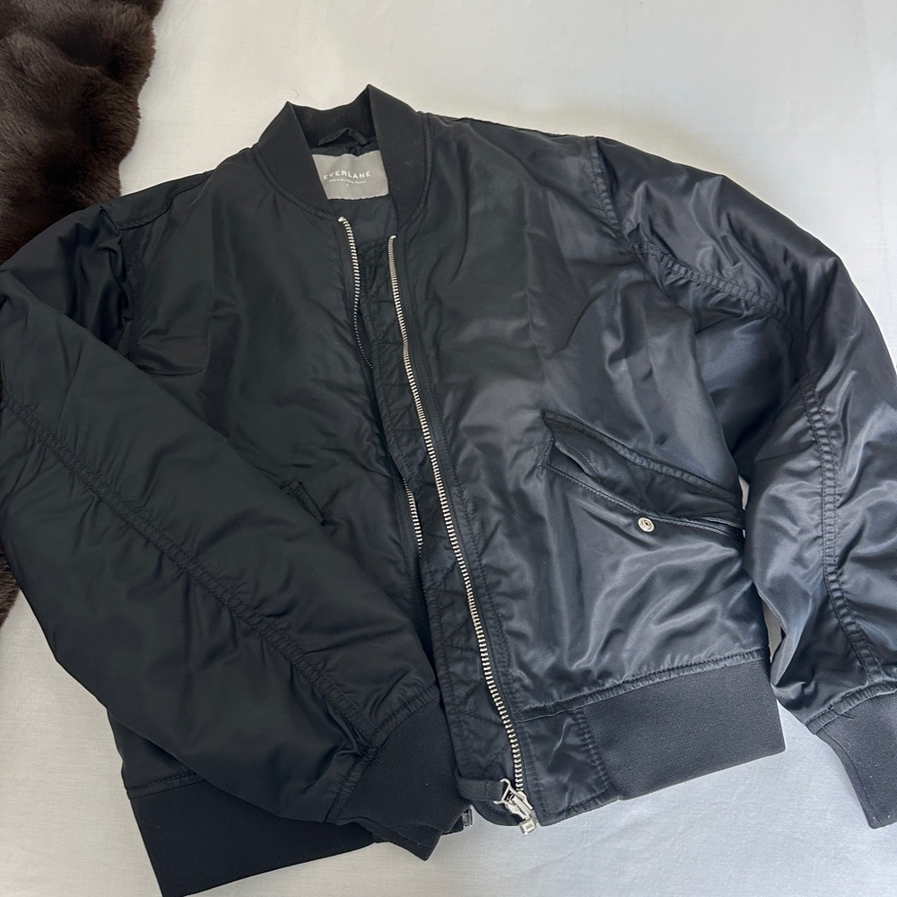 Everlane Black Bomber Jacket